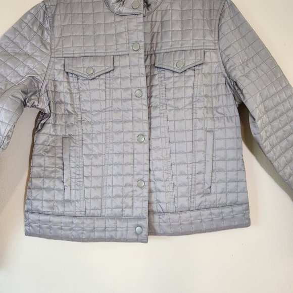 GAP Gray Quilted Jean Jacket - Picture 4 of 14
